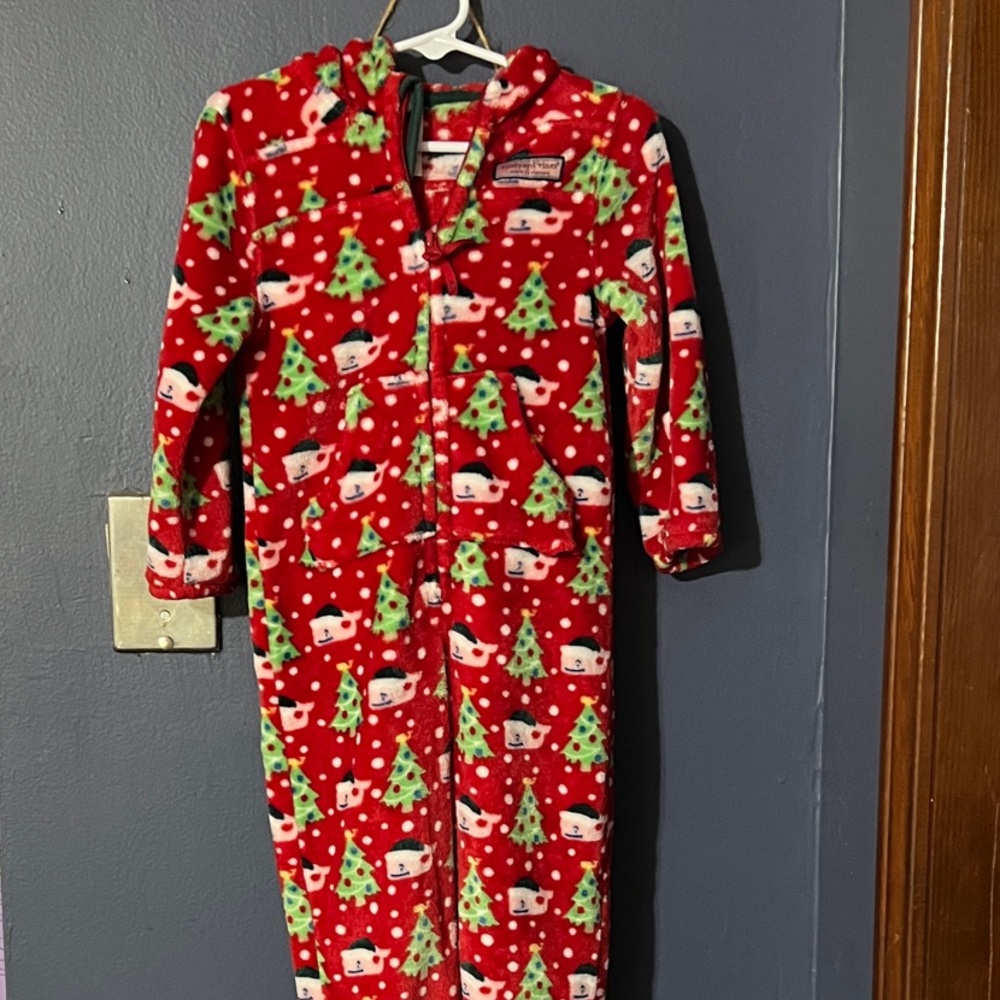 Vineyard vines Red Christmas Tree Pajama Set